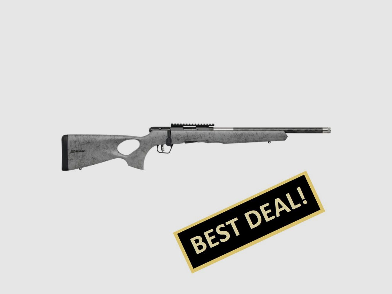 Savage SAVAGE B17 TIMBERLITE calcio con foro per il pollice .17 HMR 18"/46CM 1/2"-28