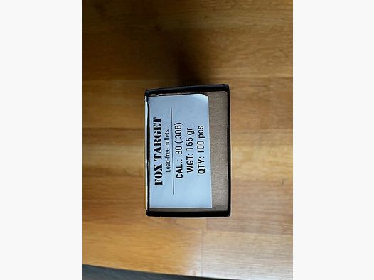 Fox .308 Target Bullet 165 gr.