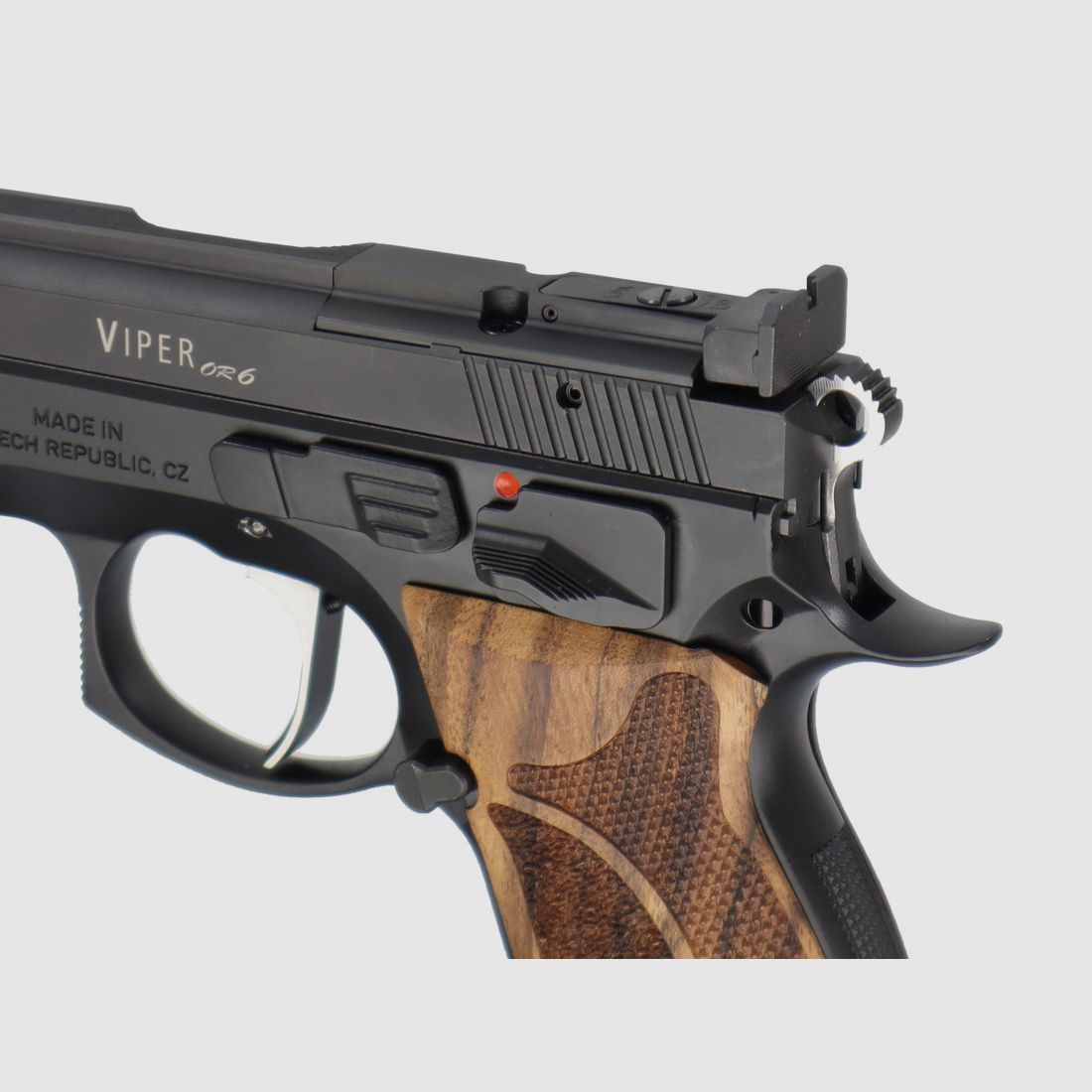  Waffen-Oschatz CZ75 Viper 6 Zoll mit SAO-Abzug - Optic Ready - Nussbaum Matchgriff