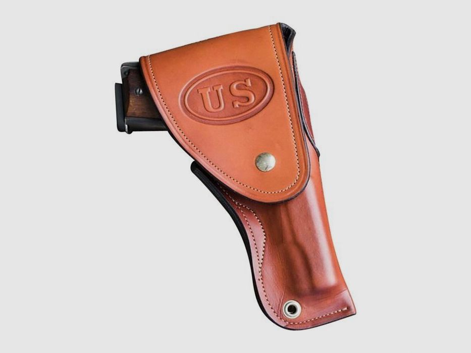 Smith & Wesson Holster Smith & Wesson 6 inch revolver - black leather left S&W
