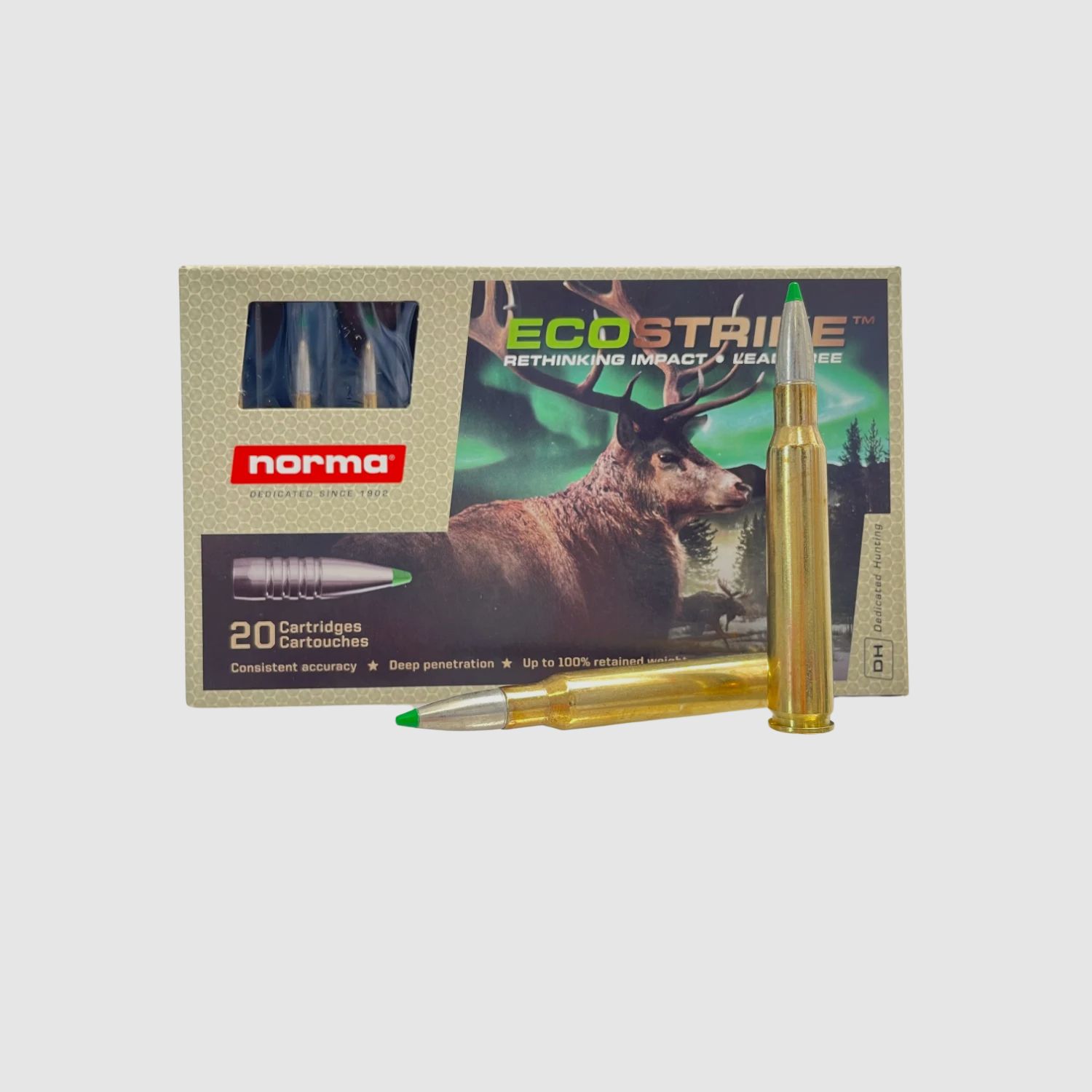 Norma Ecostrike 7x64 Sans Plomb 140gr 20 Coups