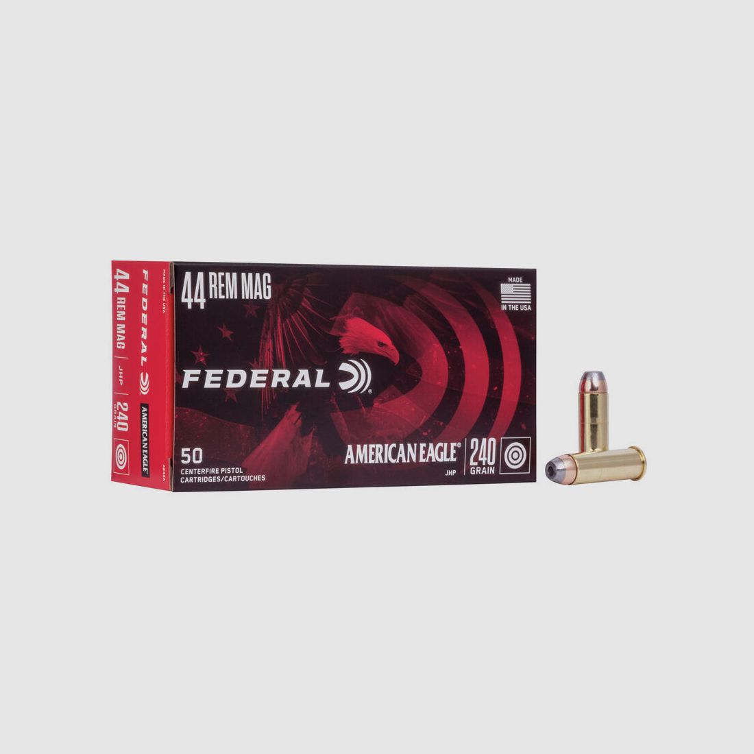 Federal American Eagle .44 Rem. Mag. 240GR JHP 50 cartridges