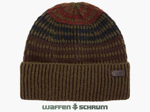 Barbour Beanie Harray Olive/ Fired Brick