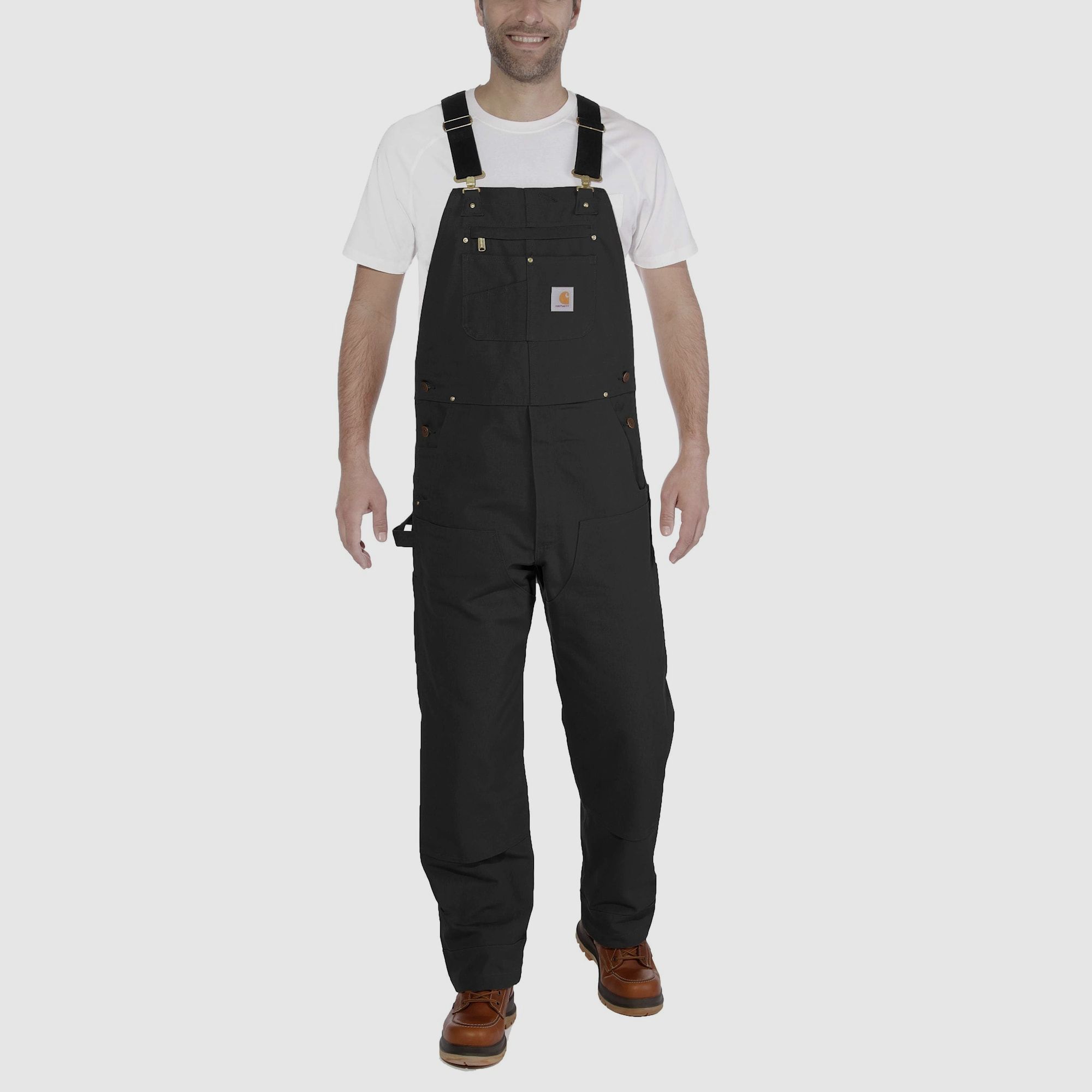 Carhartt Bib Suspender Pants Men Black W50/L30