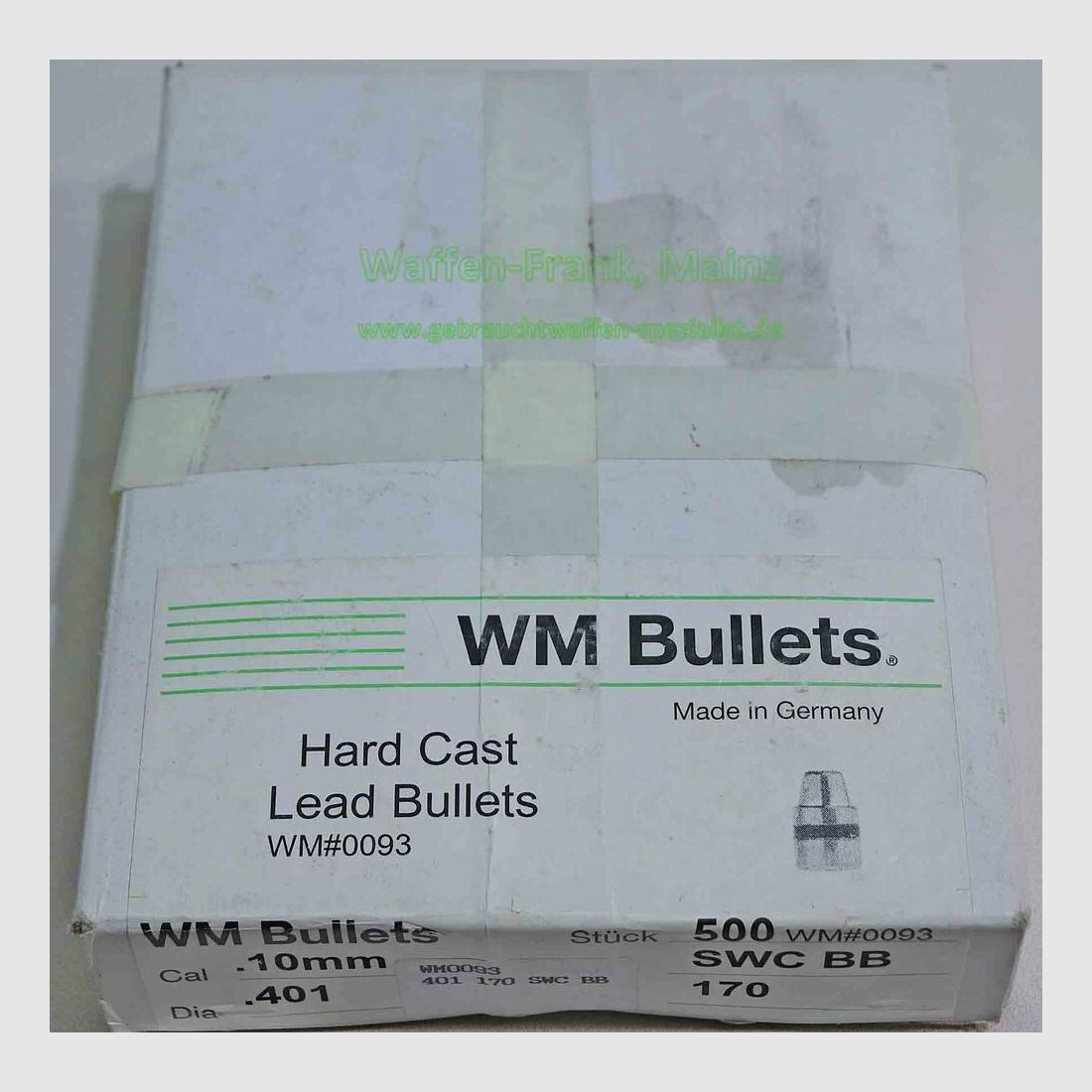 Deutsch, Herst. unbekannt FFW-Geschosse Hartblei 10mm/.401