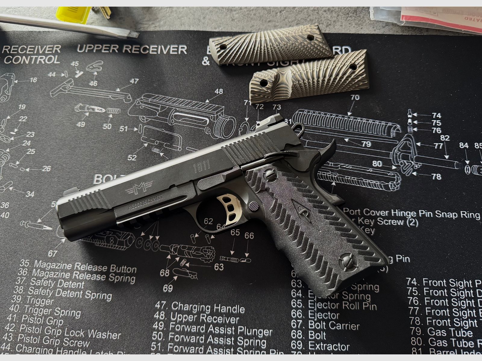 Pistole Messerschmitt 1911 Schwarz PC9 5″, Kal. 9mm