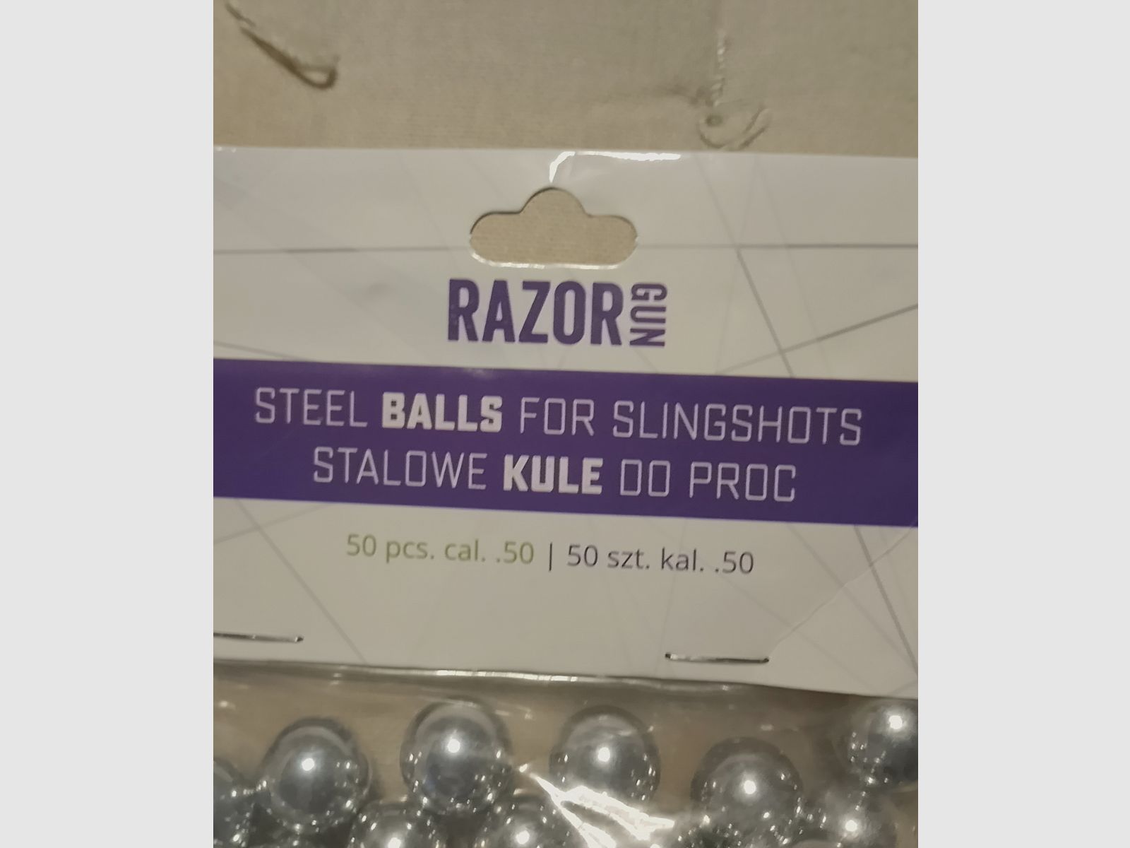 Steel balls stahl Kugeln Schleuder Kaliber.50 12,6mm Razor Gun neu