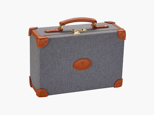 Browning Ammo Case Oryx / Grau mit Lederecken / ca. 200 Schuss Kapazität