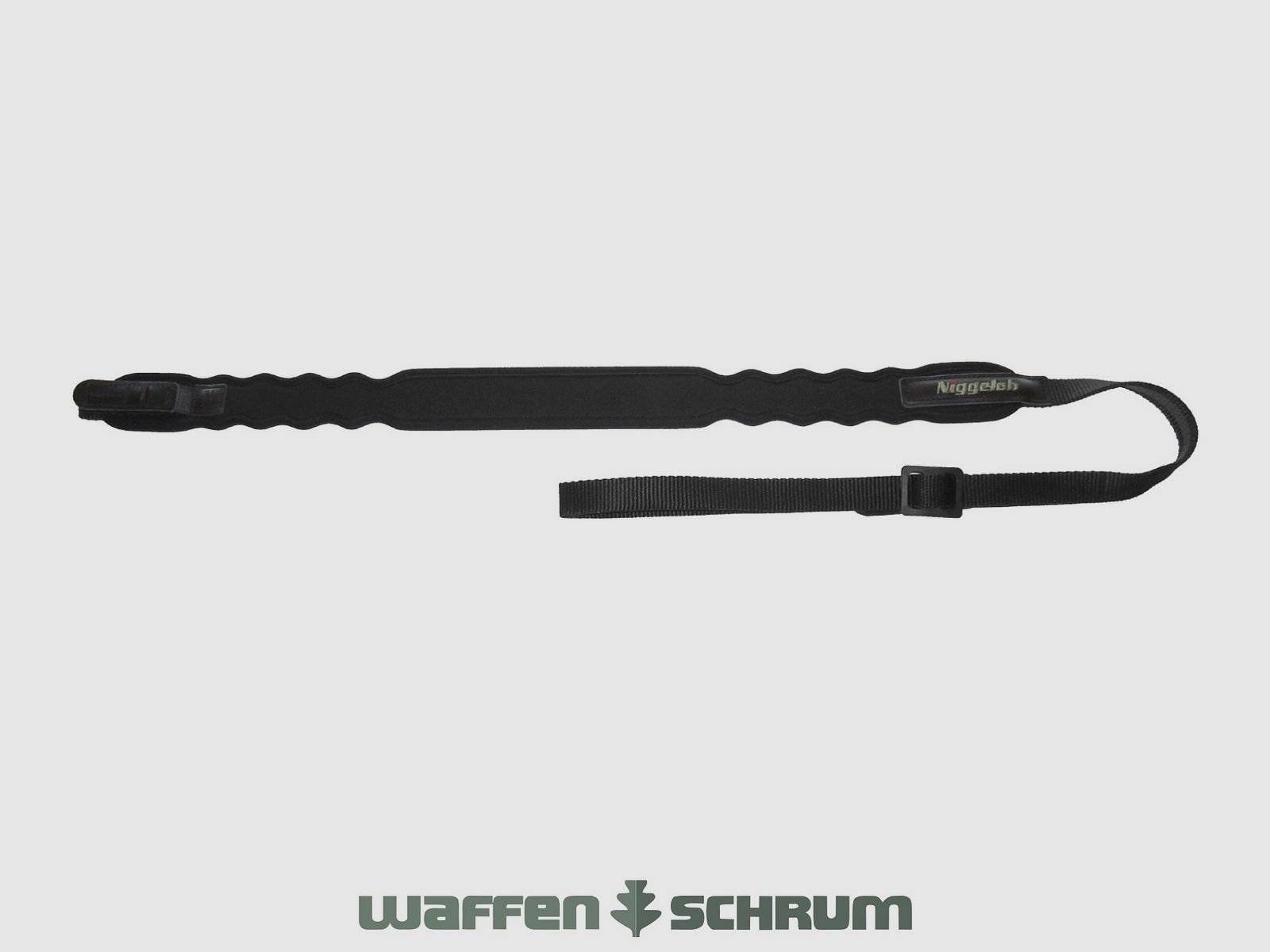 Niggeloh Gewehrriemen Elegant Schwarz mit Schnellverschluss