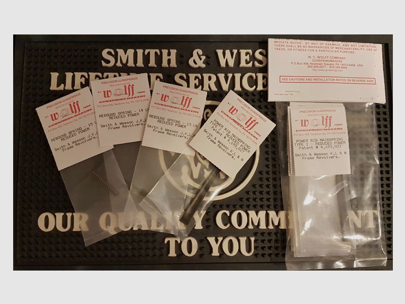 WOLFF Custom Tuning Veerset voor S&W Revolver K-L-N Frame Smith & Wesson 686 586 629 617 66 etc