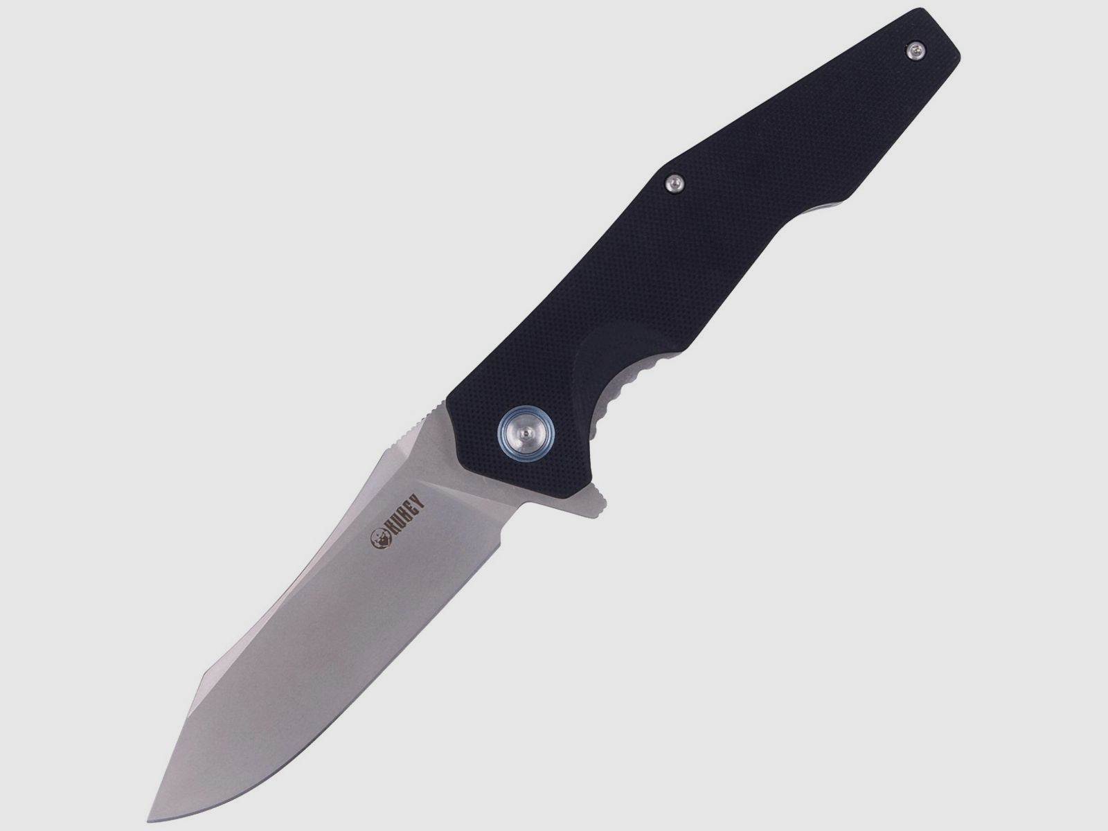 Kubey Knife KU 161 Klappmesser, Black G10, Stonewashed D2 (KU161)