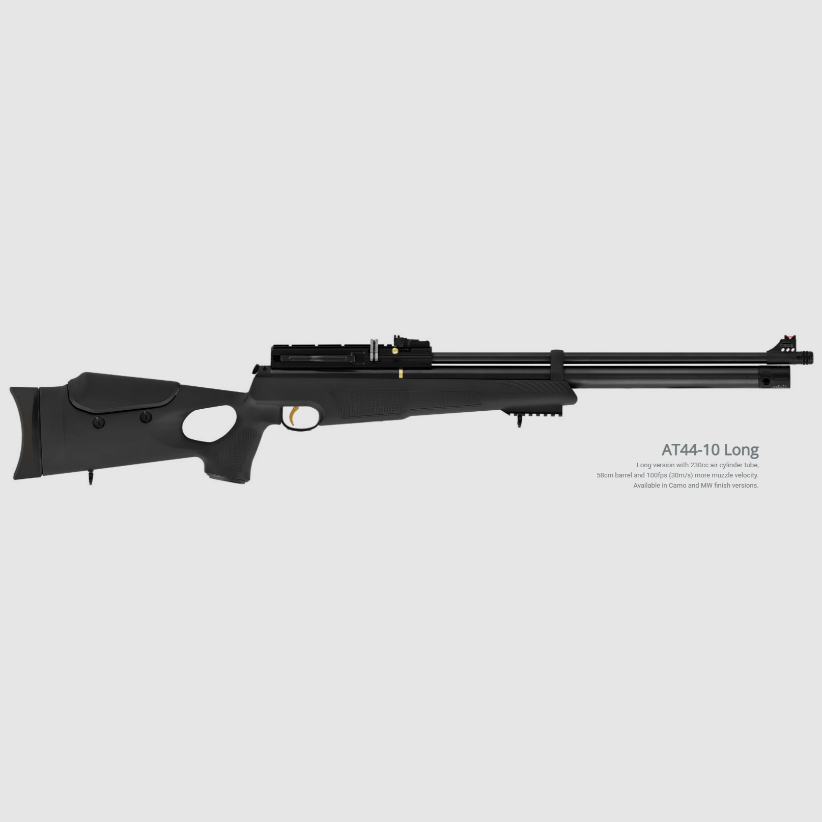 Hatsan AT44-10 LONG 4,5mm Syntetisk m Cyl. Lothar Walther Løb