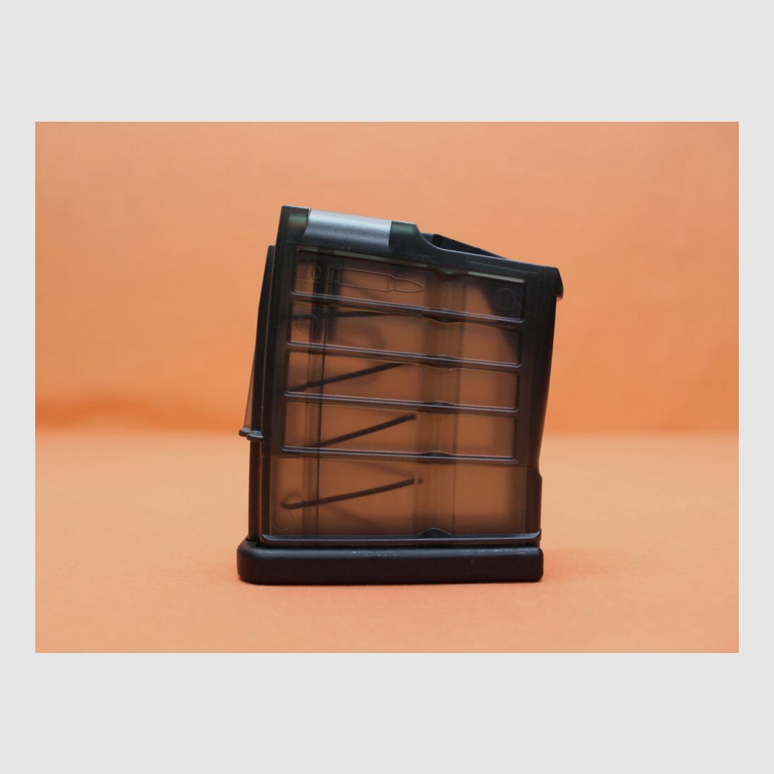 Heckler & Koch Heckler&Koch MR308: Magazine H&K 10-round .308Win translucent polymer/ black bottom