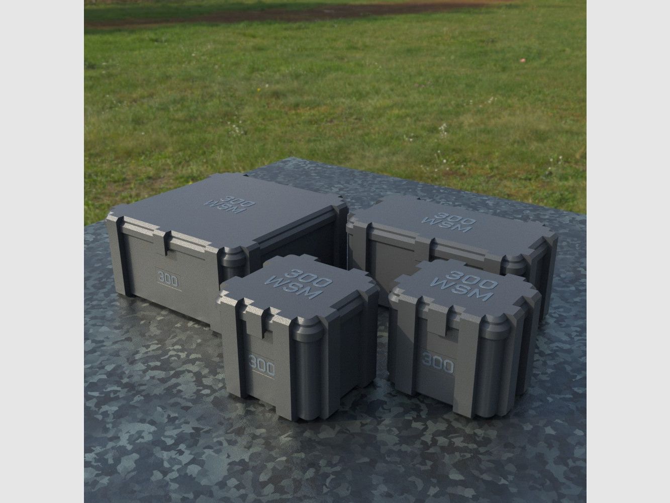 Filamelt Munitionsbox / Ammo Box .300 WSM – Patronenbox ‘Klappdeckel’ – 20 / 25 / 50 / 100 Runden