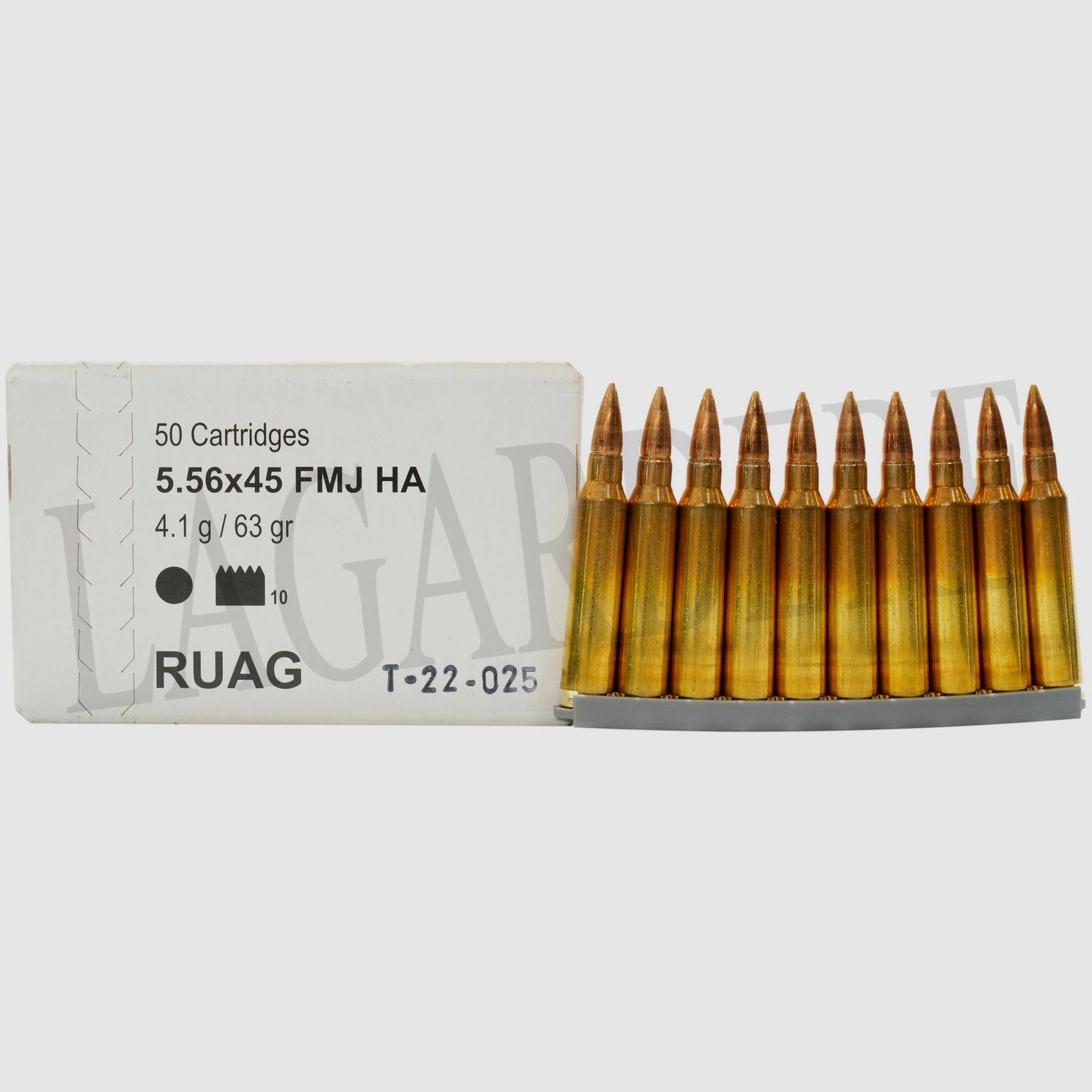 RUAG FMJ HA 63 GRS (Patrone mit Geschoss)