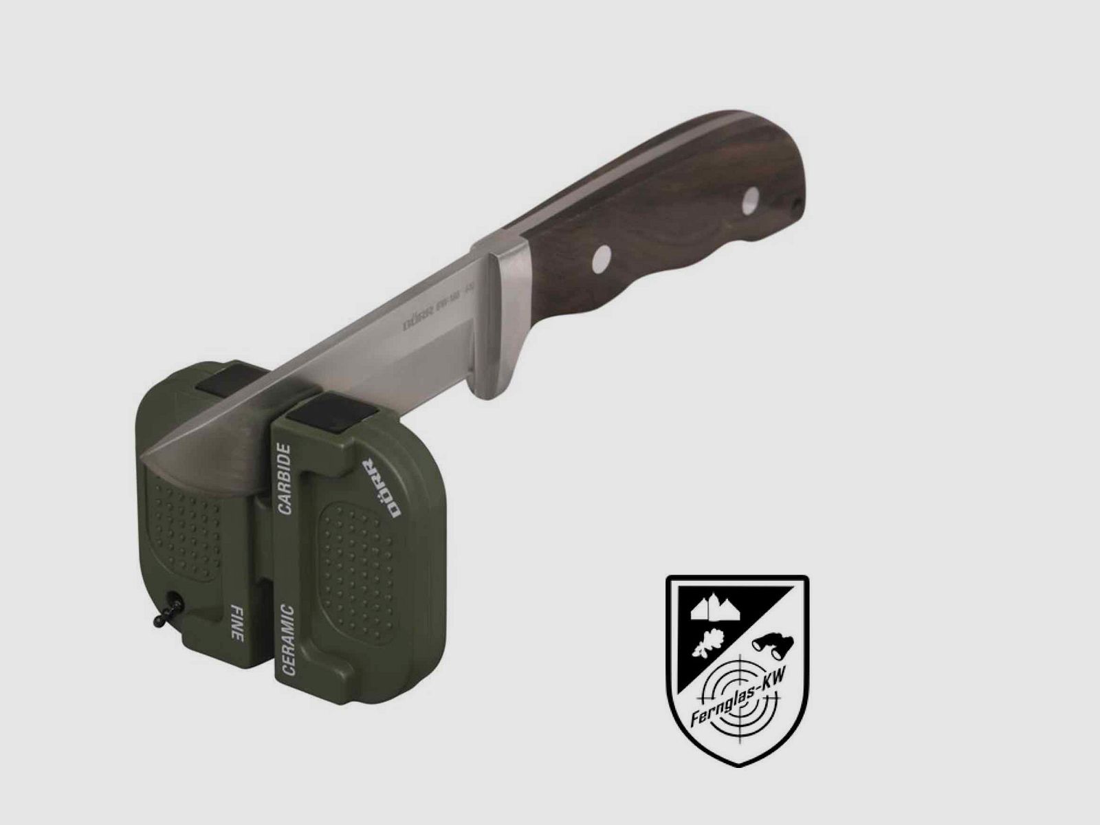 A067 2 Stück Dörr XS2 Mini Messerschärfer ideal für unterwegs oliv 995032