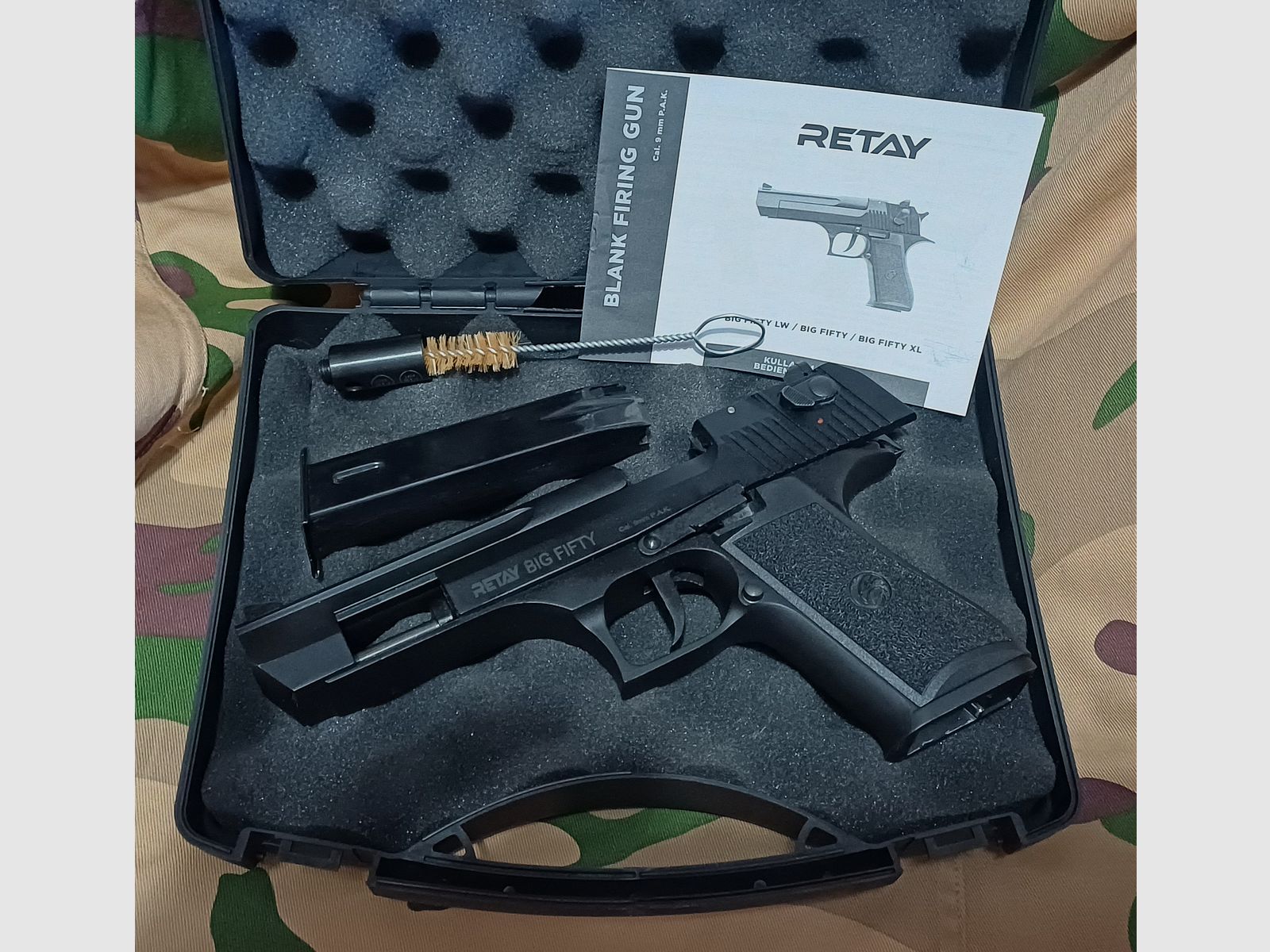 Blank firing pistol RETAY BigFifty PTB 1074 black