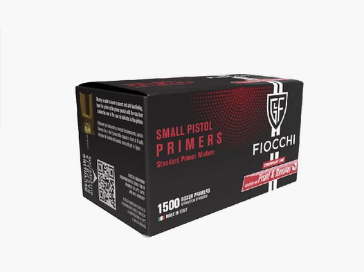 Zündhütchen Fiocchi Small Pistol 1500 Stk