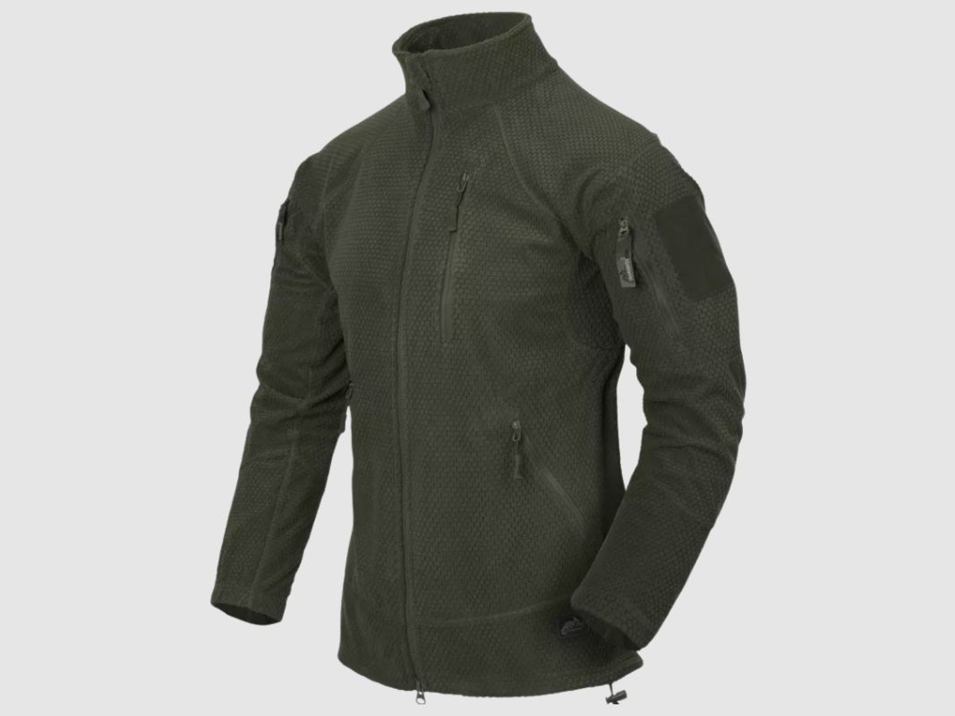 Polaire tactique Helikon Alpha Olive Green, image 1 sur 2