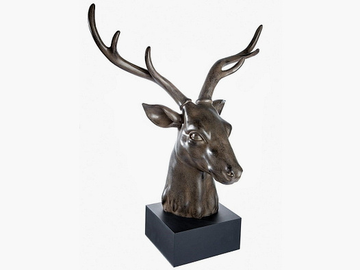 Sculpture Gilde Tête de Cerf