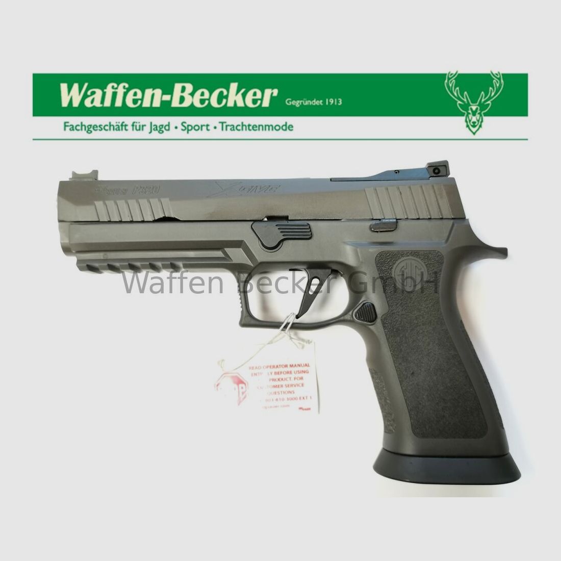 SIG-Sauer SIG-Sauer P320 X-Five Legion OR 17 coups, cal. 9mm Luger, gris