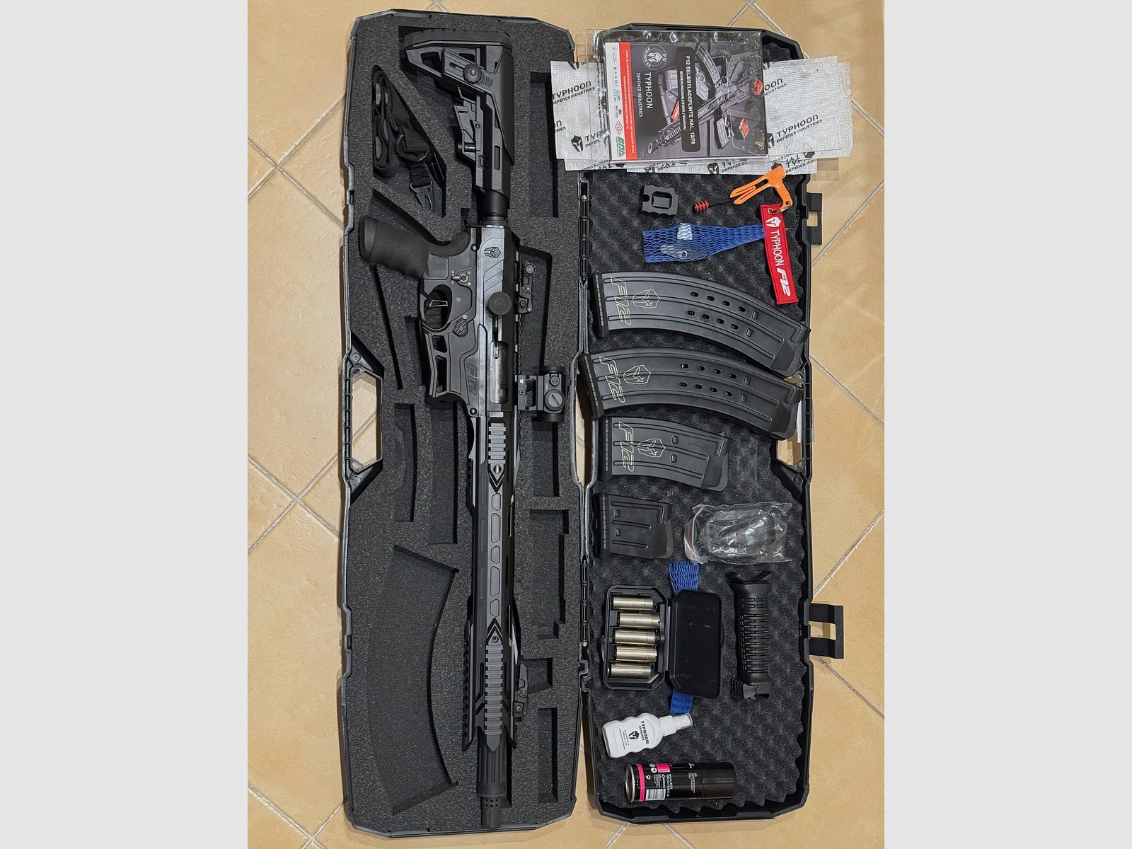 Typhoon F12 Maxi Black IPSC con Vortex Red Dot – come nuovo – max. 200–250 colpi