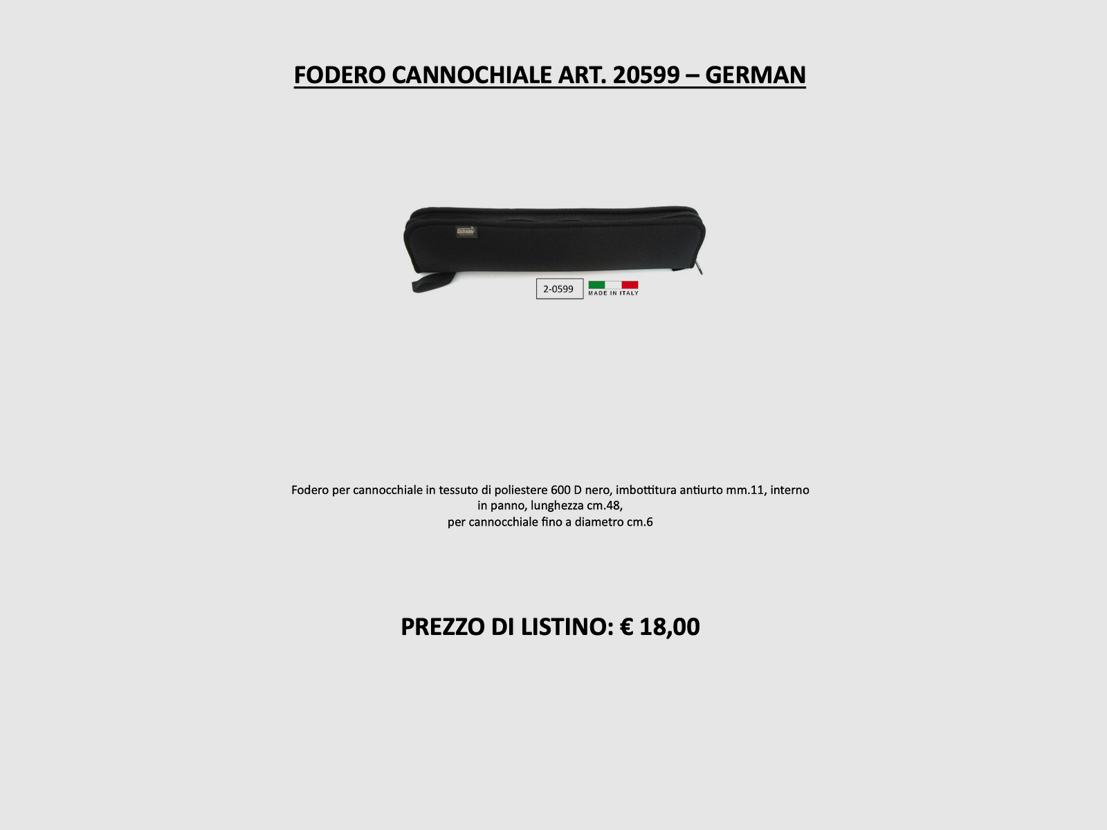 ALLEMAND – HOLSTER POUR SCOPES ART. 20599, image 2 sur 2