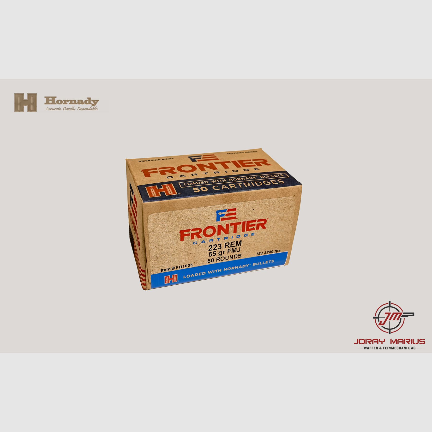 .223 Rem Hornady Frontier USA 55gr FMJ
