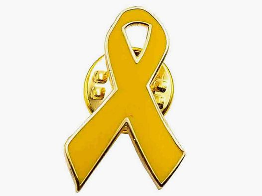Café Viereck pin yellow ribbon