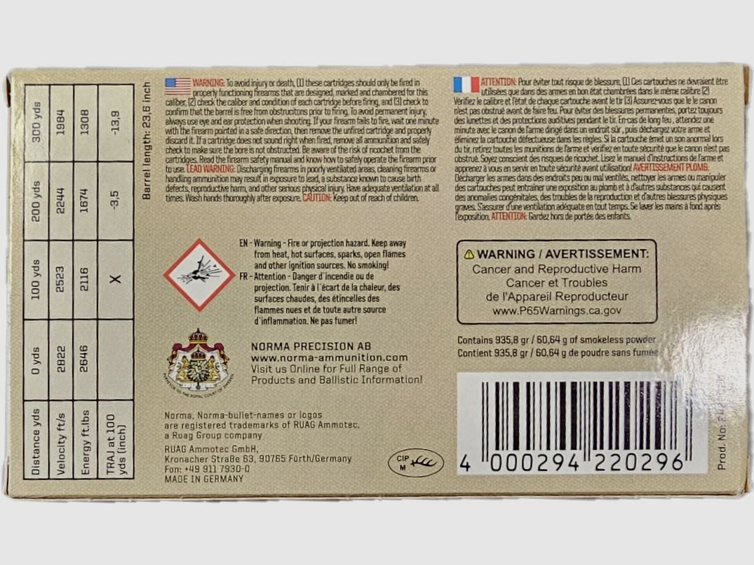 .308 WIN Norma Soft Point 9,7g / 150gr OFFERTA!! 100 pezzi