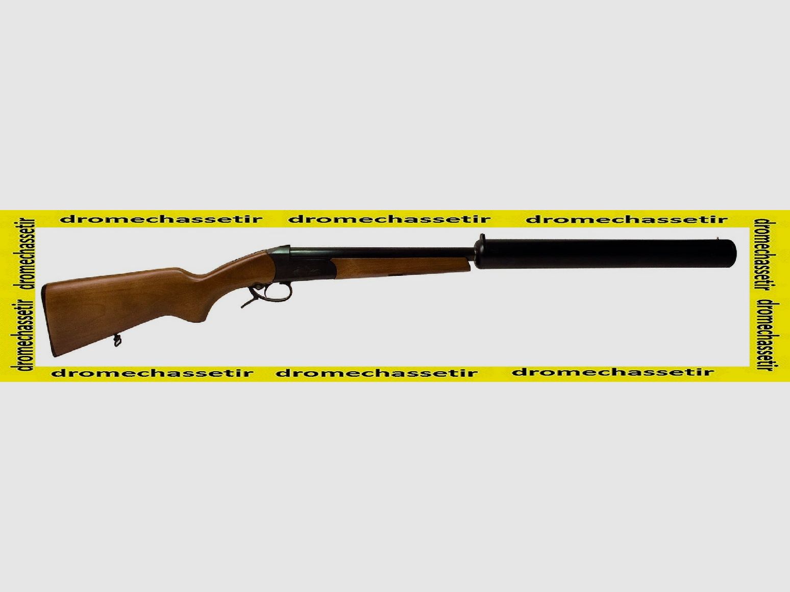 Fusil monocoup Baikal IJ18E , cal 12/76, crosse bois, canon silencieux