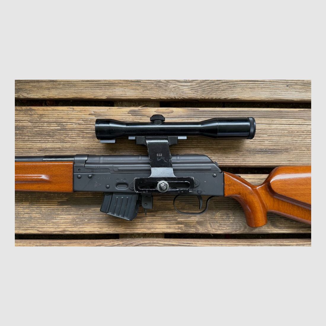 VEB GWB Wiesa Speger met ZF Carl Zeiss 4x32 overeenkomend nummer verzamelobject