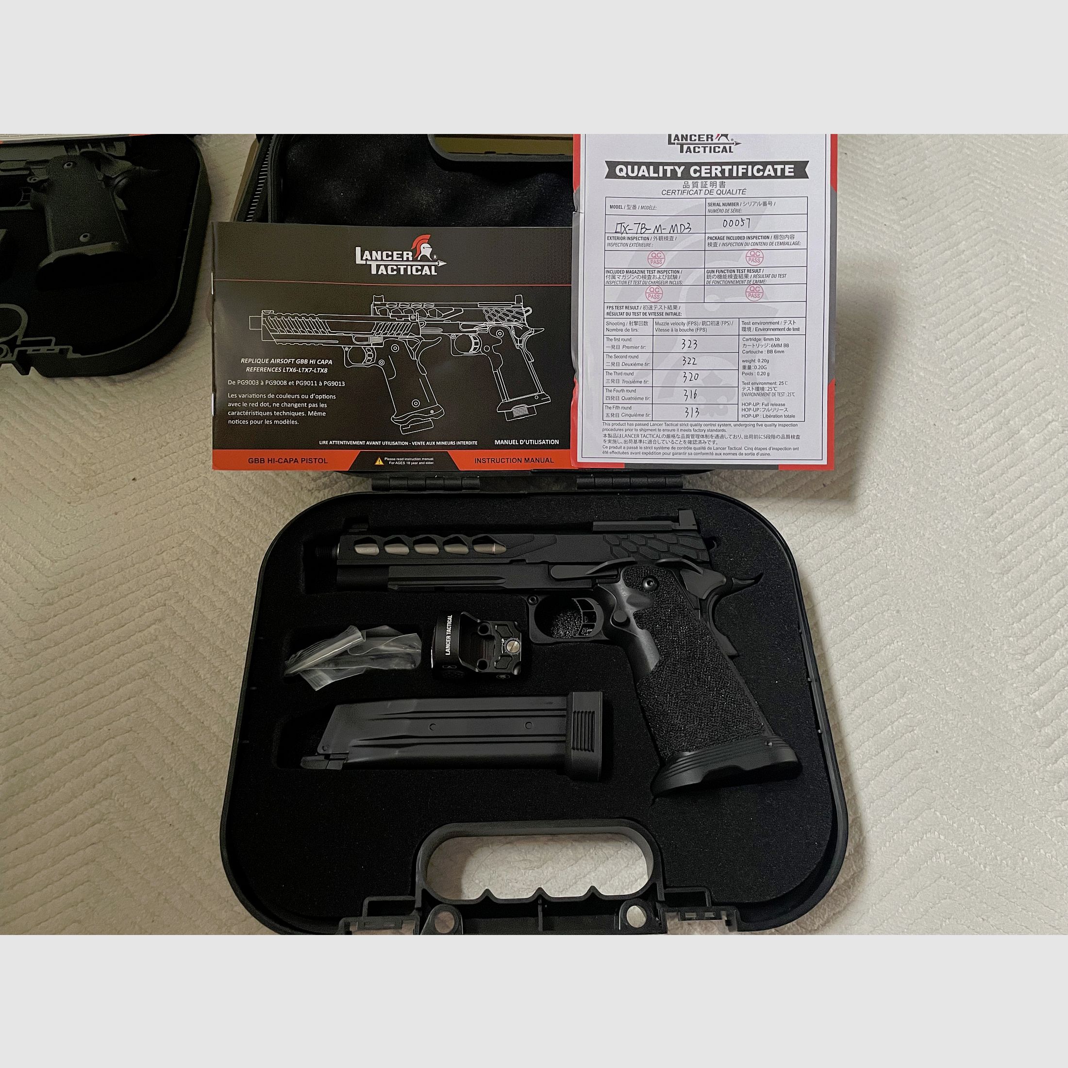 Lancer LTX-7B Stryk RMR Hi-Capa GBB