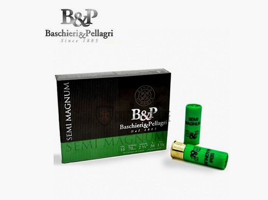10 Patronen B&P Semi Magnum 36 g Kal. 16/70
