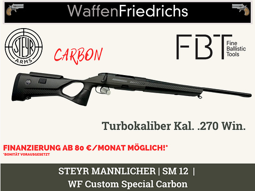 Steyr Mannlicher SM12 WF Custom Special Carbon - FBT - WaffenFriedrichs