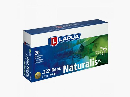 Lapua .222Rem Naturalis 3,2g - 50gr.