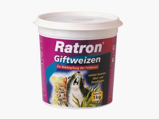 Ratron Giftweizen 1 kg gegen Wühlmaus Hausmaus Feldmaus