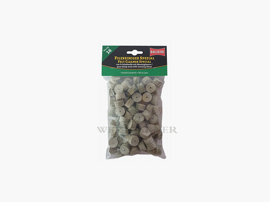 Ballistol Putzpfropfen Spezial Grau für .16 Gauge (90 Stück)