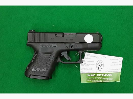 Glock pistol model 26 9mm Luger