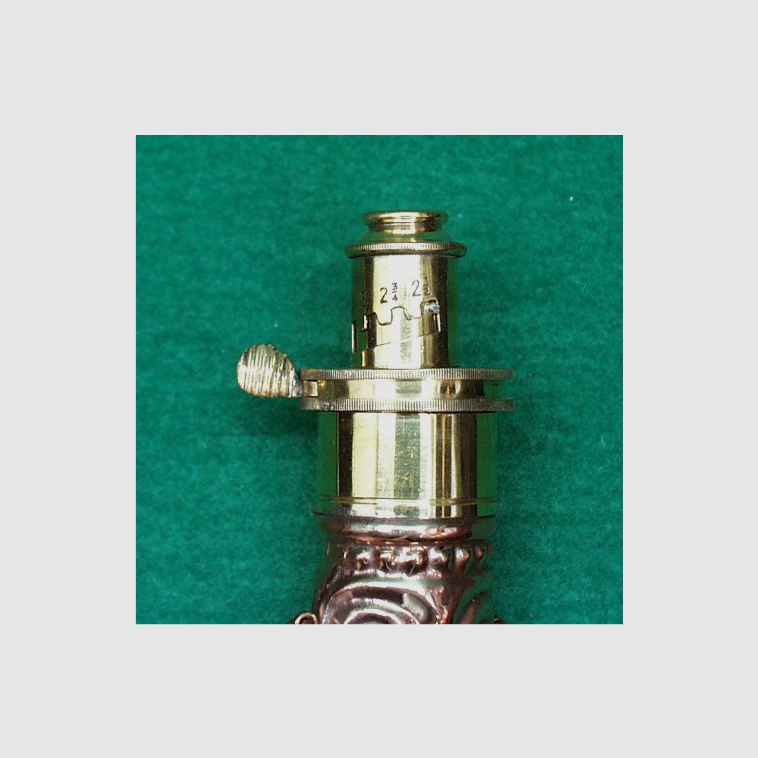 India powder bottle, copper (shell)