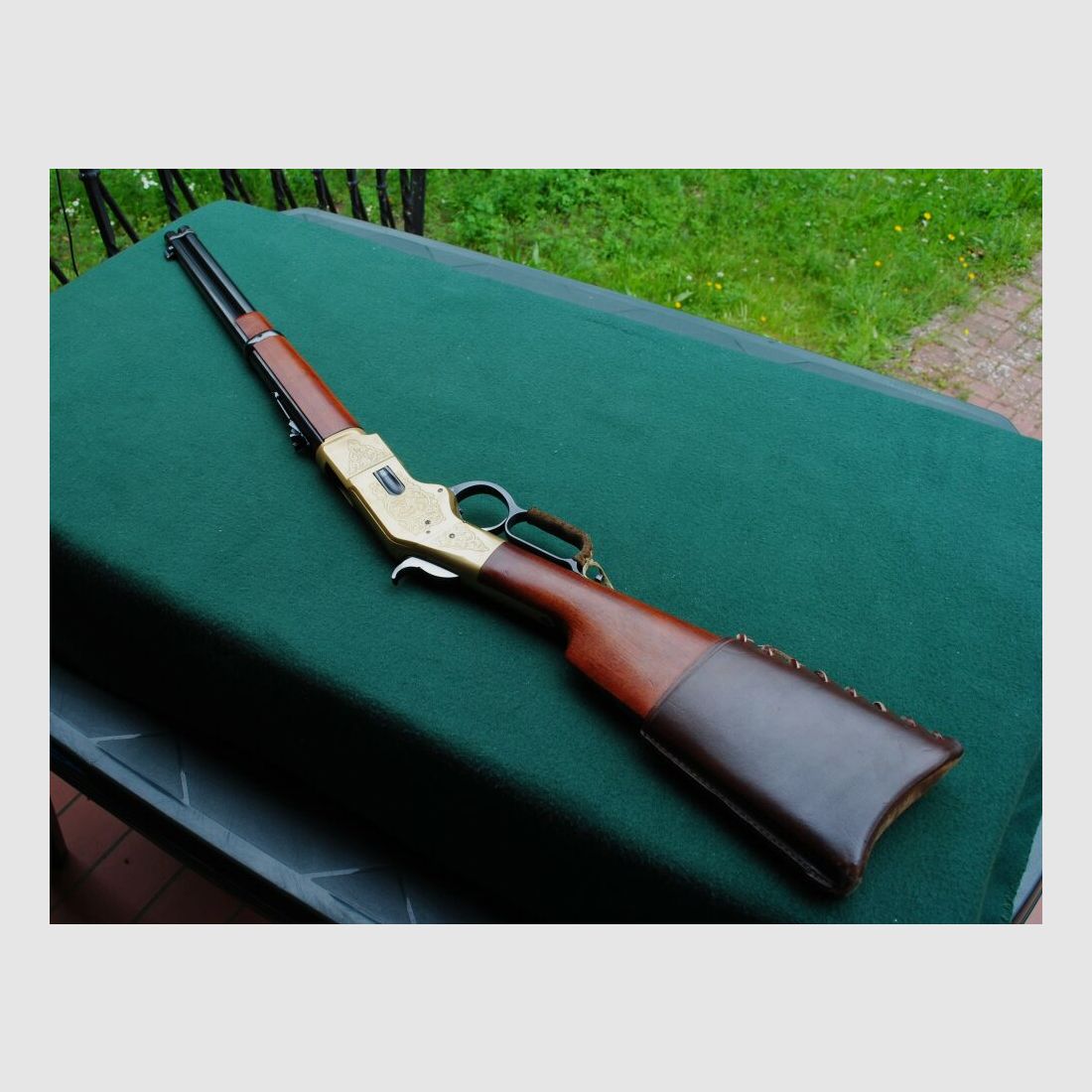 Win. 66 Carbine, Indian Head engraved, completely CAS overhauled