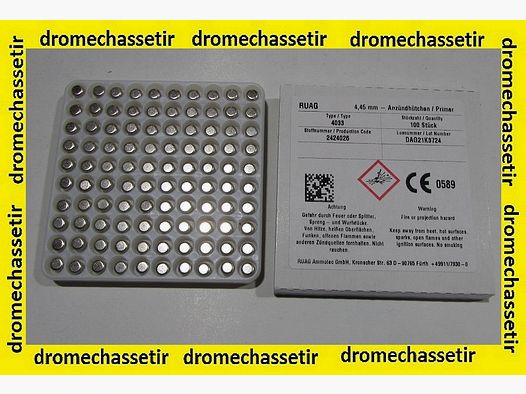 Box mit 1000 RUAG Small Rifle Zündhütchen 4033