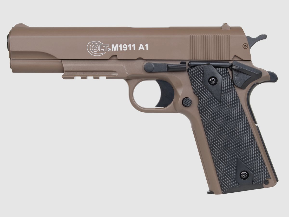 Colt 1911 A1 H.P.A. Tan 6mm - Airsoft Federdruck < 0,5 Joule