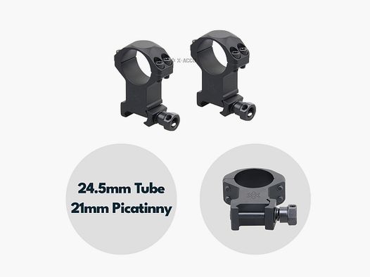 Vector Optics XASR-2503 X-Accu Montaje para Tubo de 25,4mm, 21mm Picatinny, h=35mm