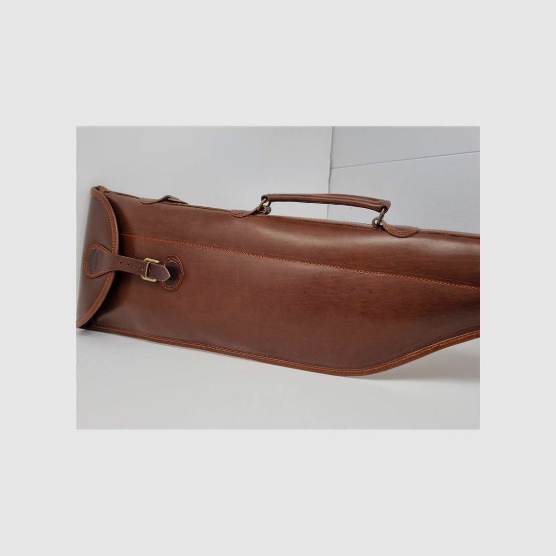 Cognac leren holster voor gedemonteerd geweer, afbeelding 4 van 4