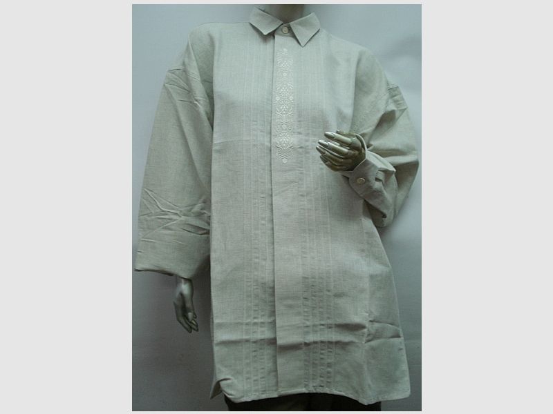 Leinen 1/1-Arm Stickerei - Gr. 39