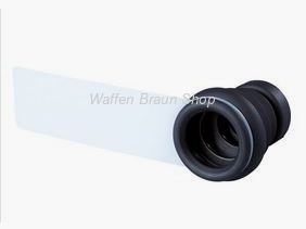 Flexible Gummiblende mit Abdeckscheibe Weiß