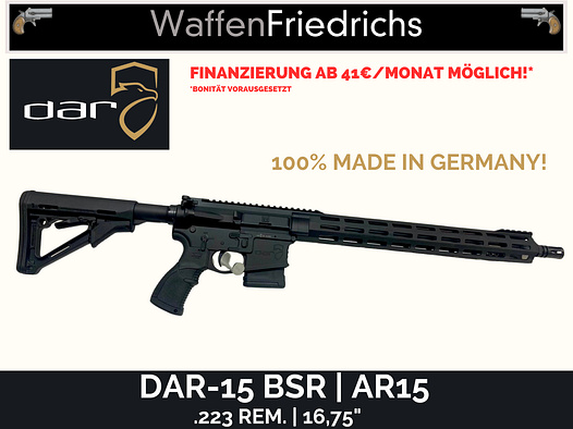 DAR Dynamic Arms Research DAR-15 BSR | Basic Sports Rifle | AR15 | 100% made in Germany - WaffenFriedrichs