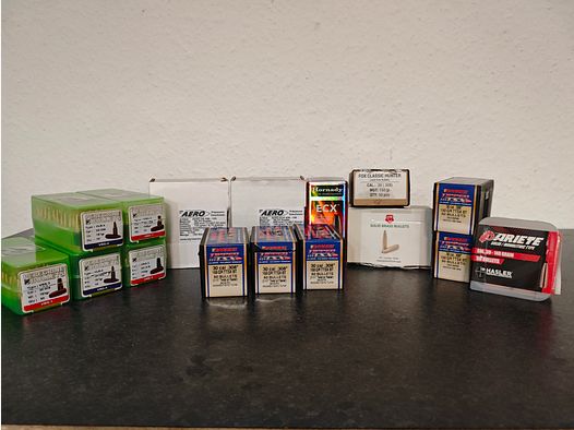 Proyectiles .30 7,62 Aero Peregrine Hornady y otros