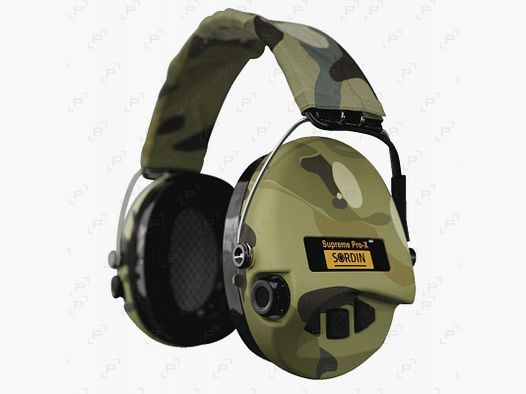 Electronic Hearing Protection SORDIN SUPRÈME PRO-X LED CAMO with Gel Cushions